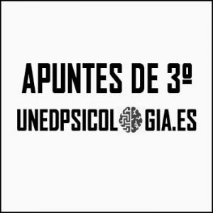 Apuntes UNED Psicología de Tercero